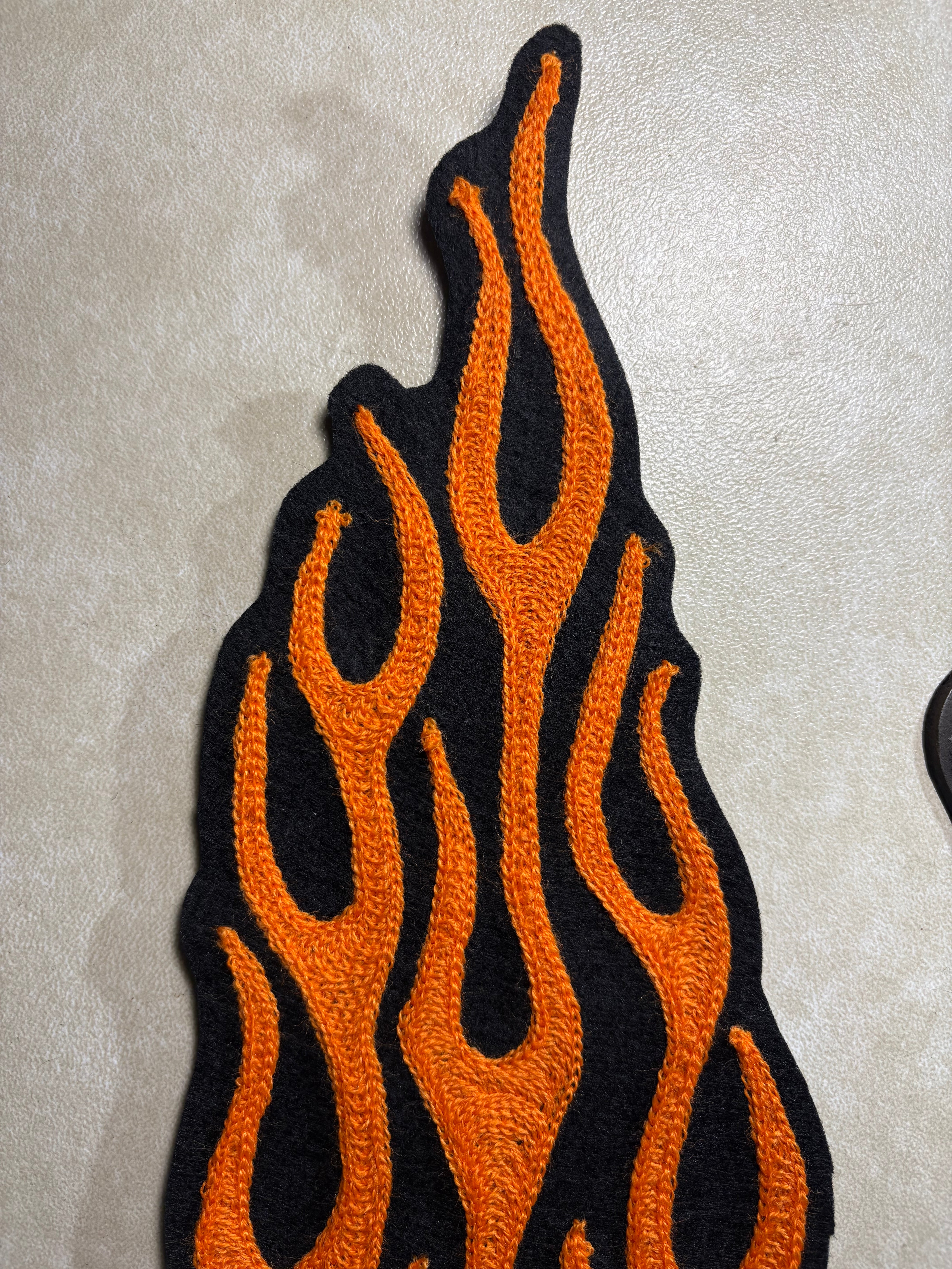 Flames - Chainstitch Patch