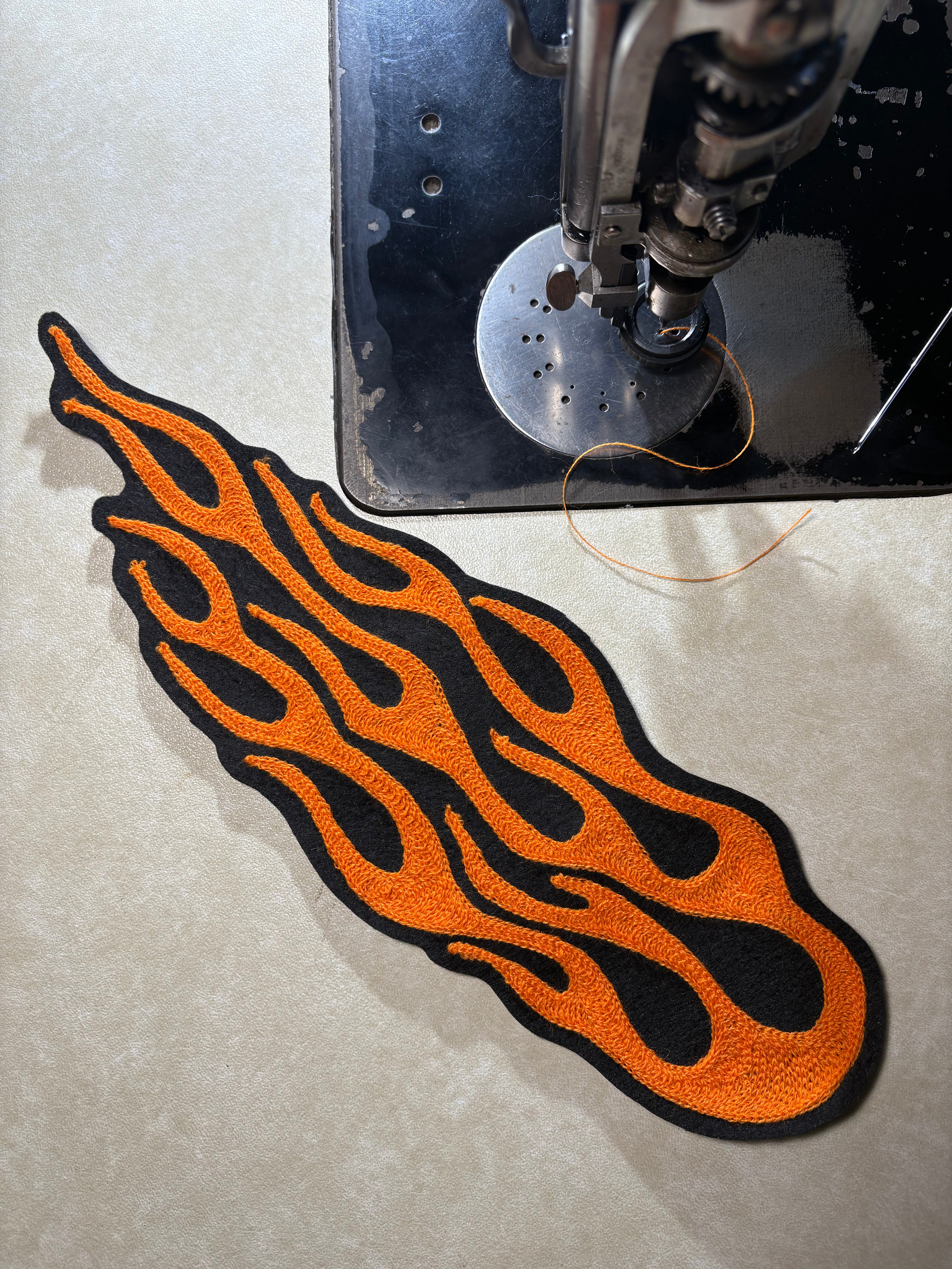 Flames - Chainstitch Patch