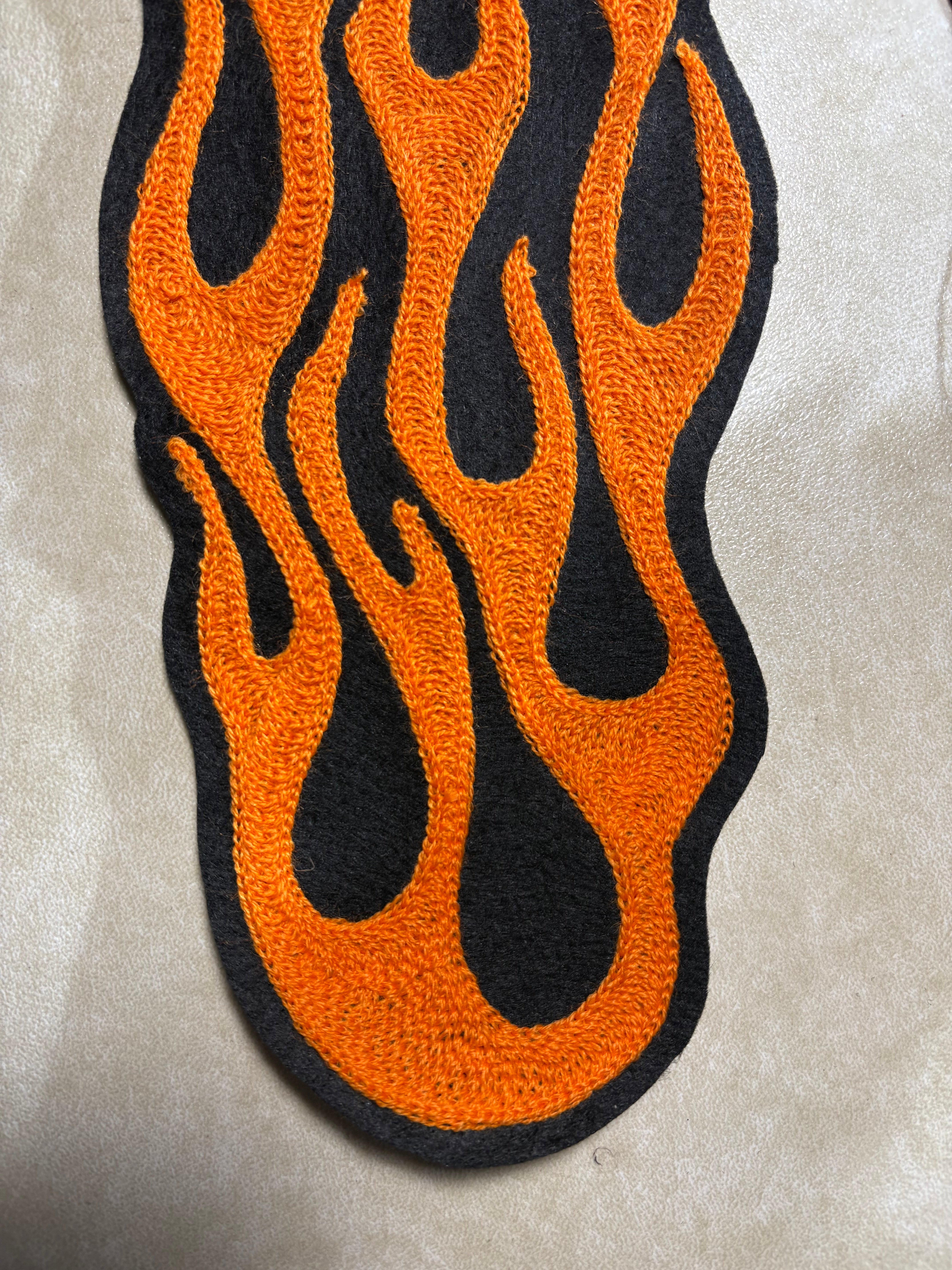 Flames - Chainstitch Patch